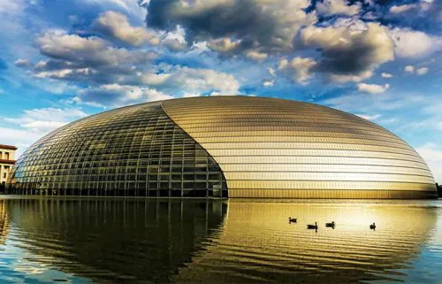 طراحی نمای ساختمان مرکز هنرهای نمایشی گوانگژو، چین