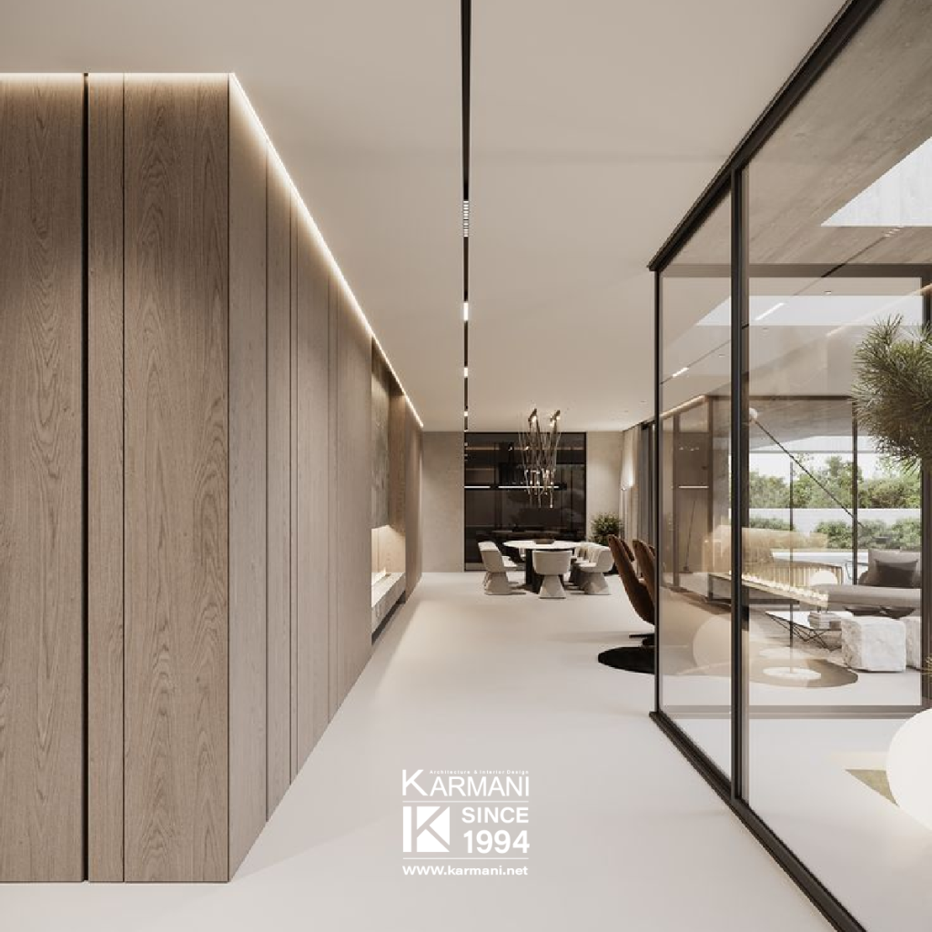 نمونه تلفیق نورپردازی طبیعی و مصنوعی