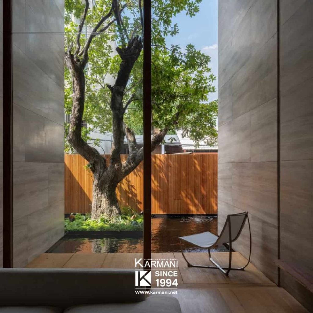 تلفیق عناصر طبیعی با متریال مدرن