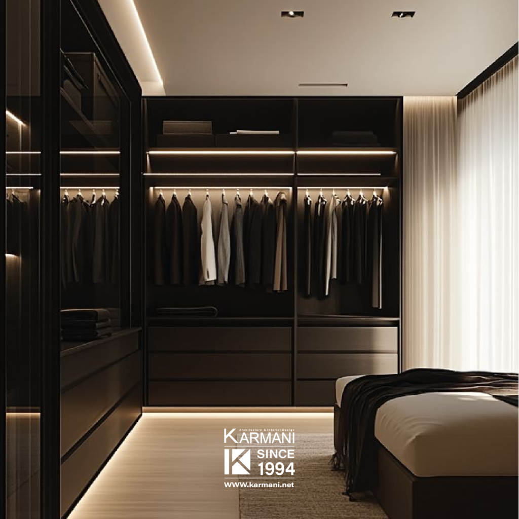 4. روشنایی و نورپردازی: ایجاد جو مناسب در کلوزت