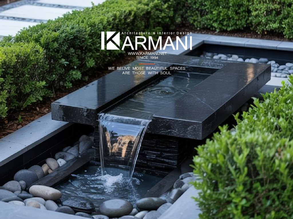 نقش آبنماها در ایجاد فضای لوکس و مدرن در طراحی ویلا