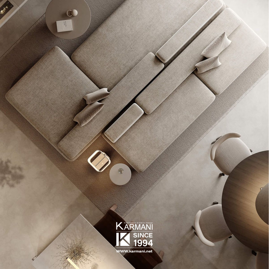 اشتباهات رایج در دکوراسیون خانههای ایرانی و راهحل حرفهای | گروه معماری کارمانی استفاده از مبلمان بیش از حد در فضاهای کوچک