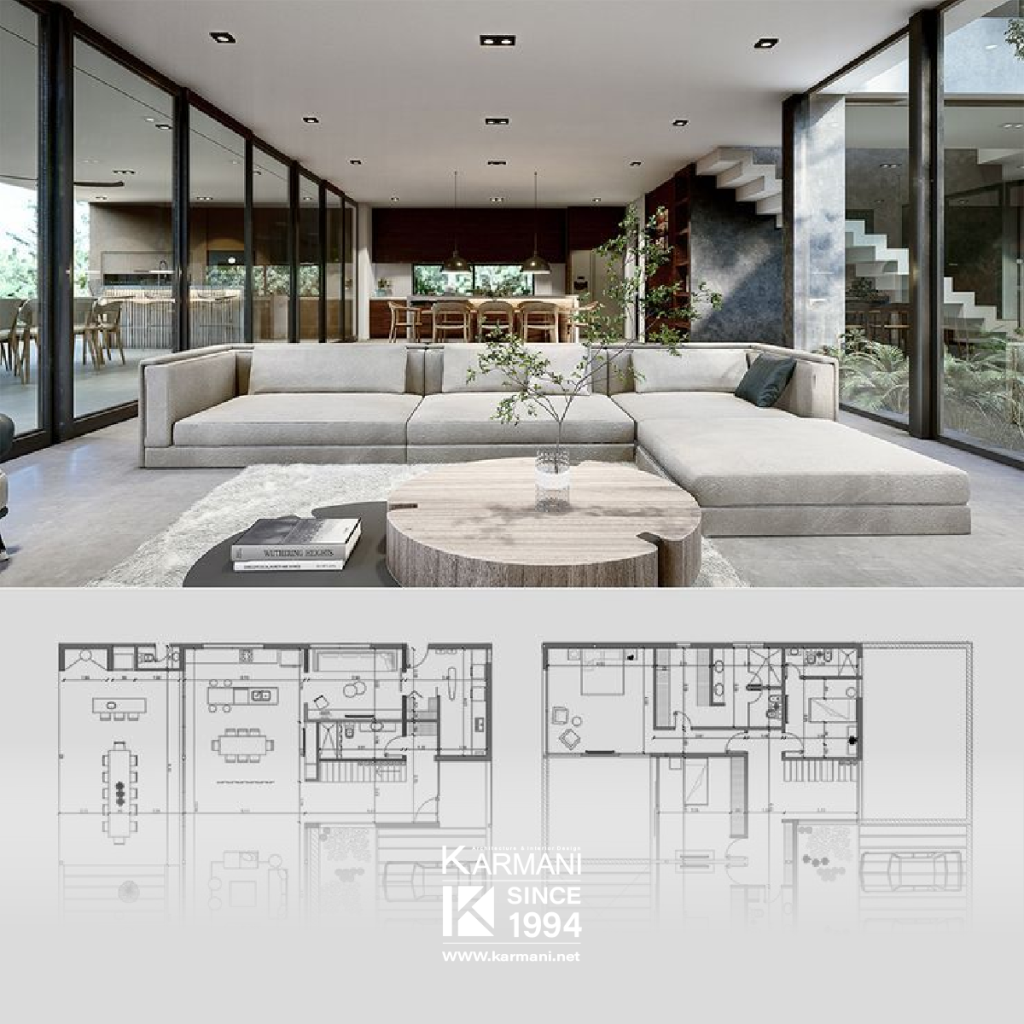 اشتباهات رایج در دکوراسیون خانههای ایرانی و راهحل حرفهای | گروه معماری کارمانی طراحی پلان بهینه و متناسب با نیازهای کارفرمایان