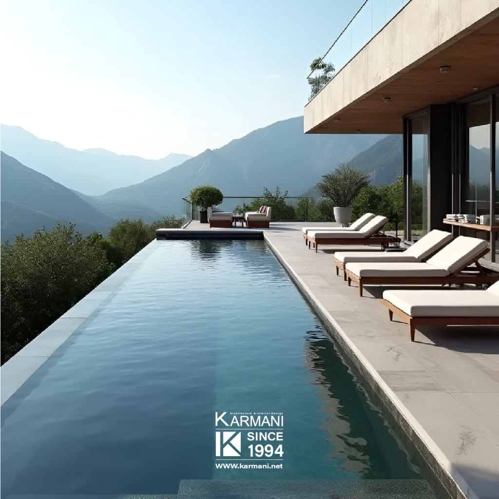 1. استخرهای بی‌کران (Infinity Pools)