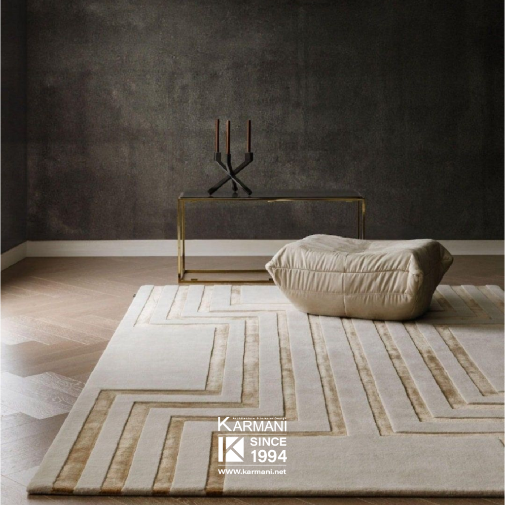 نقش فرش در سازماندهی فضاهای داخلی: از تقسیم بصری تا تعریف محورهای حرکتی | گروه معماری کارمانی نقش فرش در سازماندهی فضاهای داخلی