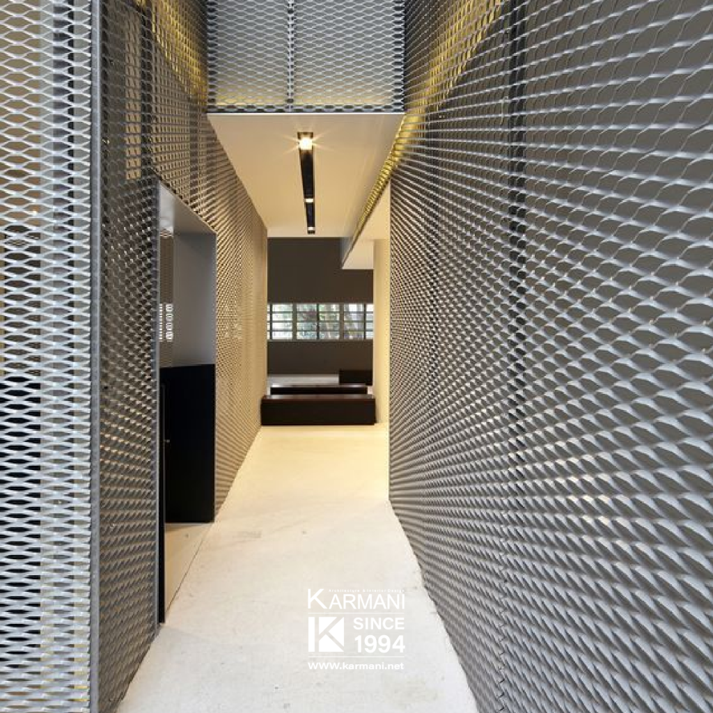 استرچمتال؛ متریالی انعطافپذیر برای طراحیهای خلاقانه و کاربردی | گروه معماری کارمانی فضاهای کاری و تجاری