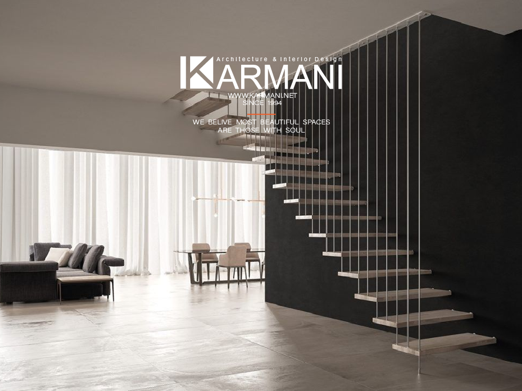 پلههای معلق؛ ترکیبی از مهندسی دقیق و زیبایی بصری در طراحی داخلی | گروه معماری کارمانی پله معلق